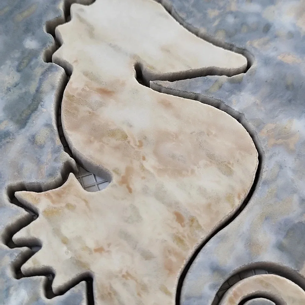 Seahorse Pool‎ Tile Oasis Deco CDL-OND-SH1 Nile/Desert 6
